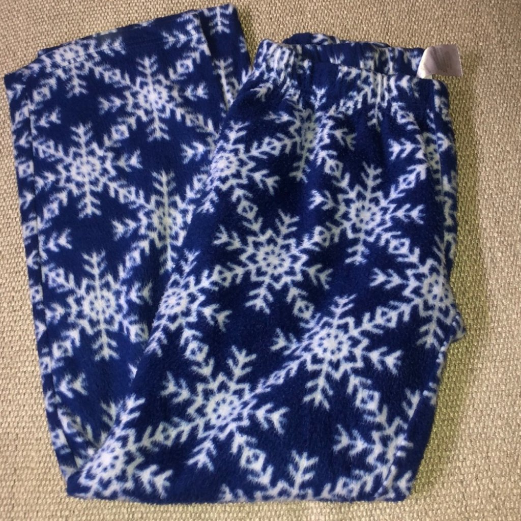 Fleece Snowflake Pajama Pants